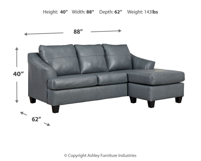 Genoa - Sofa Chaise - Steel image 4