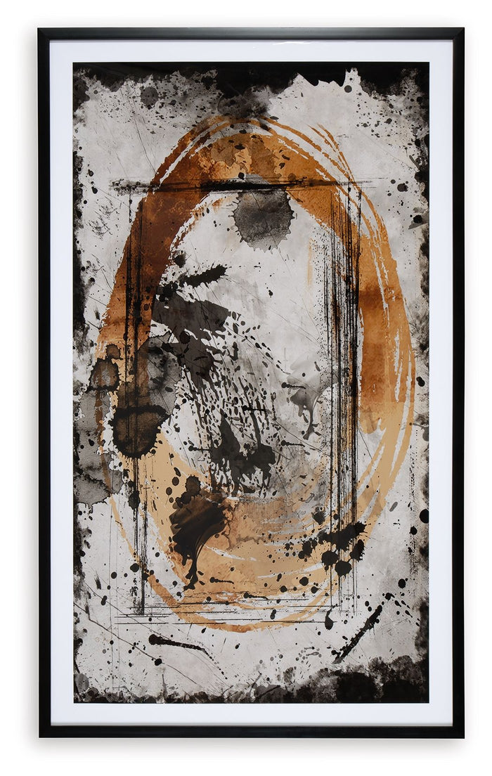 Clefting - Wall Art - Black / Caramel / Tan image 3
