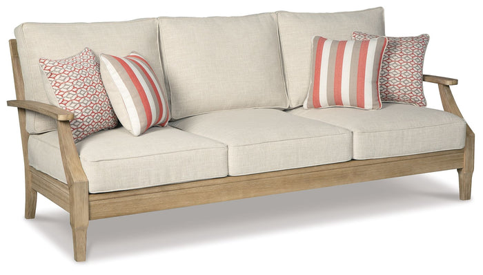 Clare View - Sofa with Cushion - Beige image 1