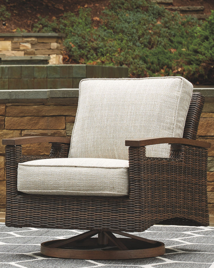 Paradise Trail - Swivel Lounge Chair (Set of 2) - Medium Brown image 4