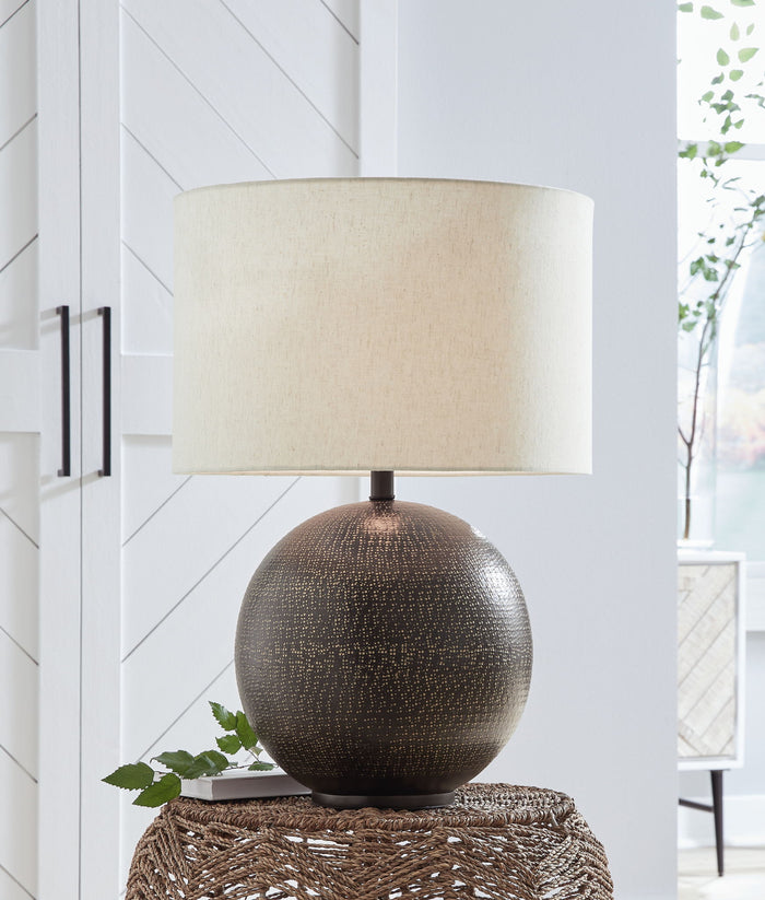 Hambell - Metal Table Lamp - Black / Gold Finish image 4