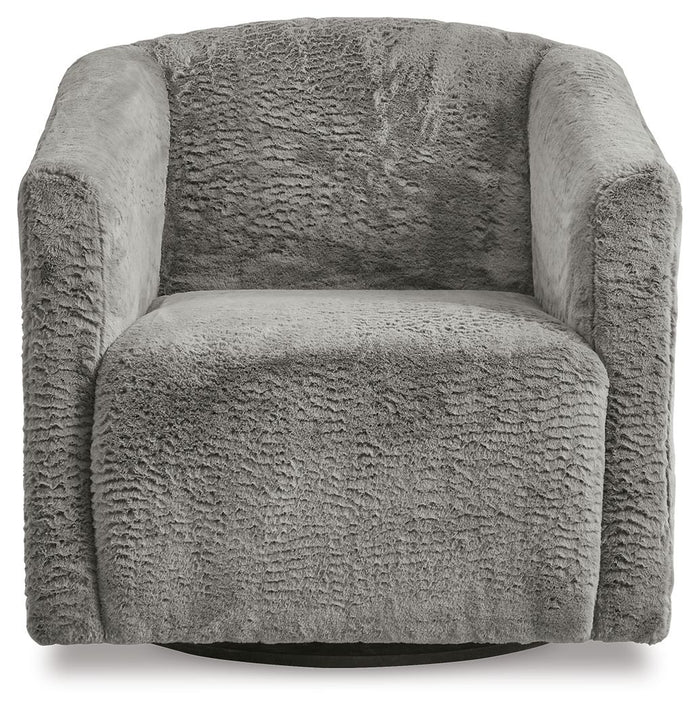 Bramner - Swivel Accent Chair - Charcoal image 4