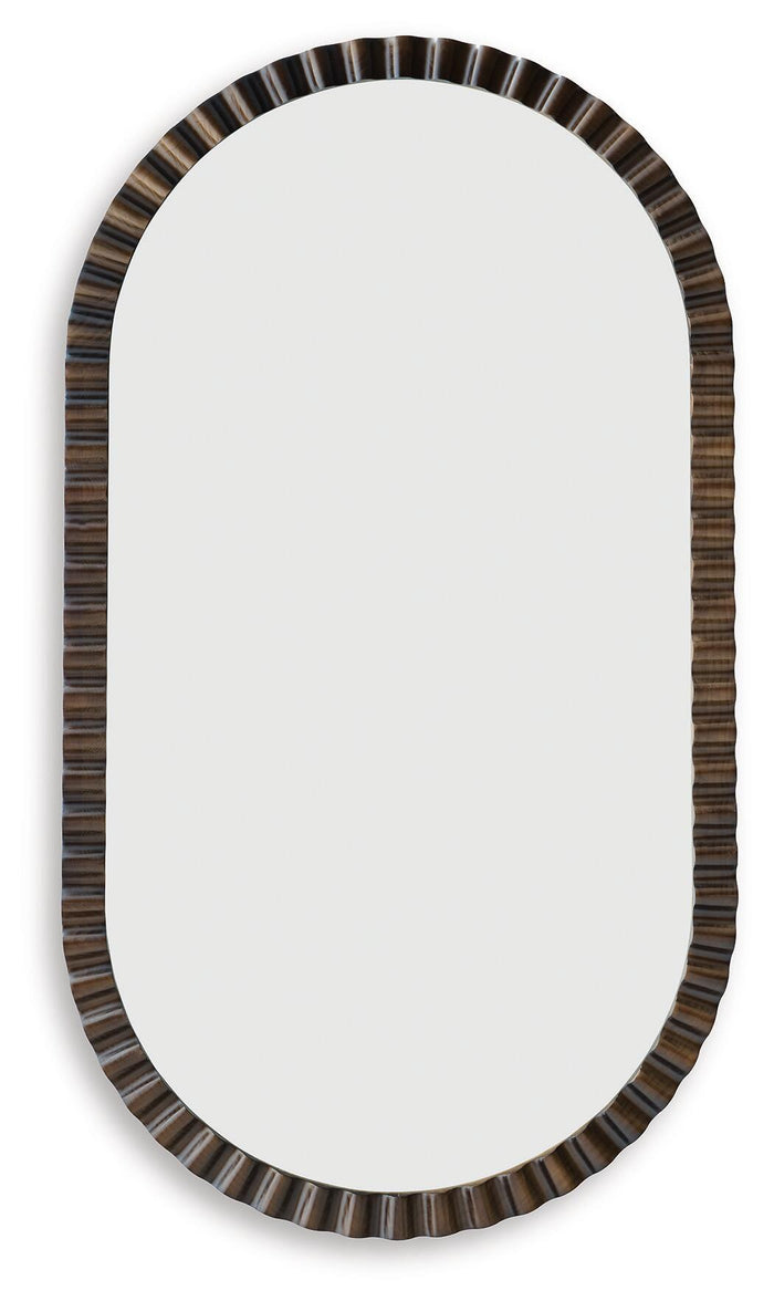 Clorington - Accent Mirror - Dark Brown image 1