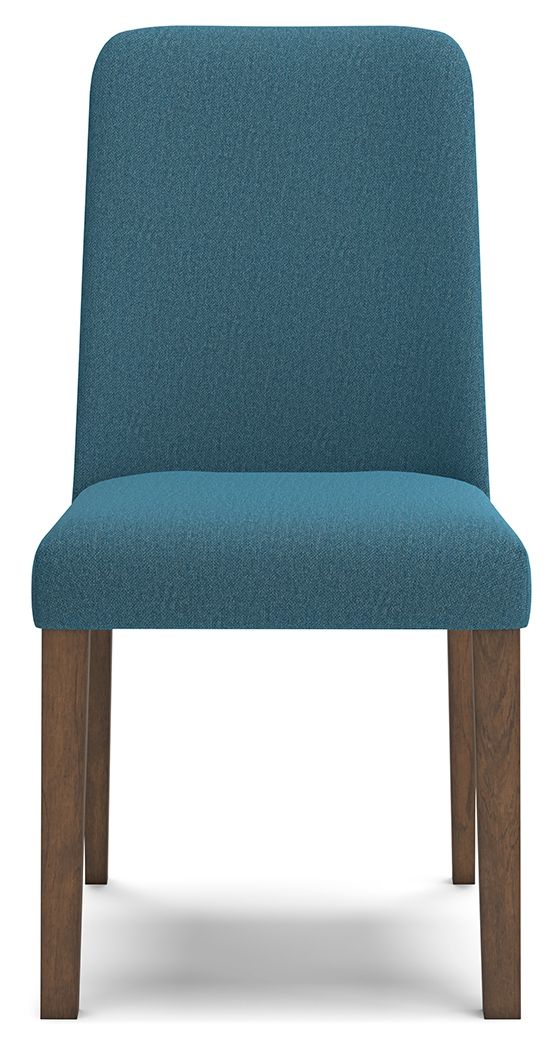 Lyncott - Dining Uph Side Chair (Set of 2) - Blue / Brown image 4