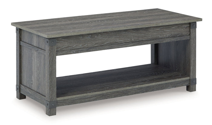 Freedan - 3 Pc. - Coffee Table, 2 End Tables - Grayish Brown image 4