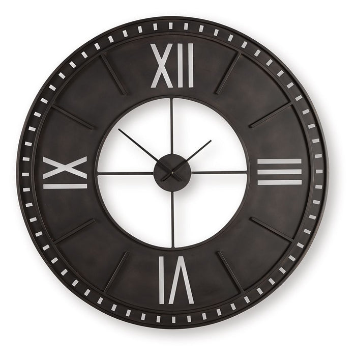 Lytle - Wall Clock - Antique Brown image 1