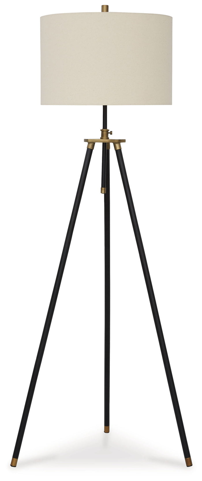 Cashner - Metal Floor Lamp - Black / Gold Finish image 1