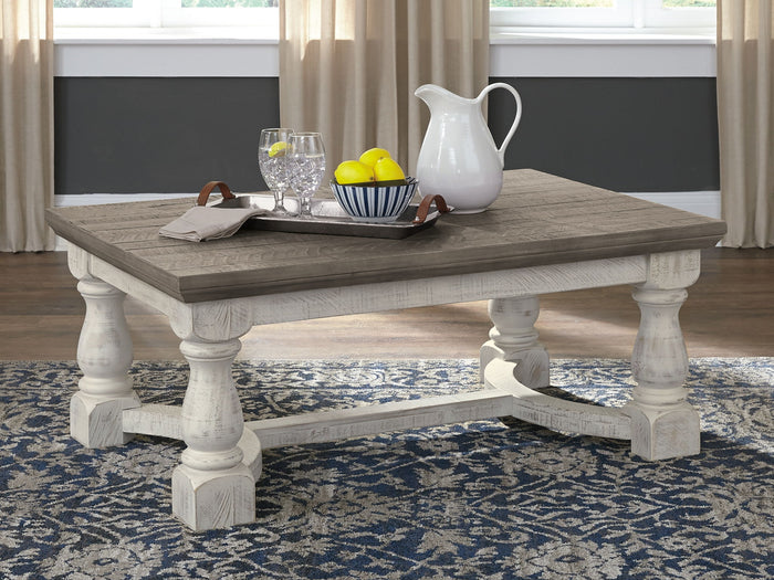 Havalance - Rectangular Cocktail Table - Gray / White image 4