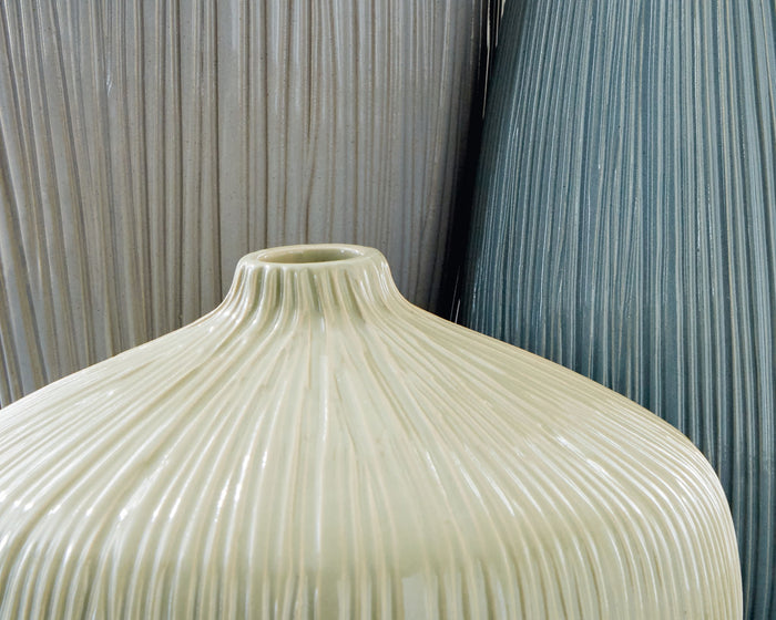 Eiderman - Vase Set (Set of 3) - Gray / Blue / Green image 3