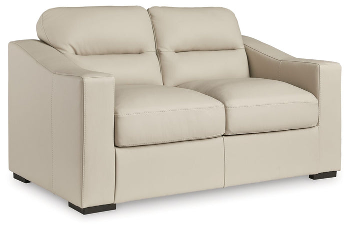 Treasure Trove - Loveseat - Leather Match - Almond image 1