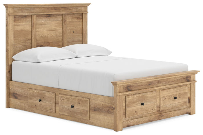 Makidern - Panel Storage Bed With Under Bed Storage Unit And Storage Footboard image 5