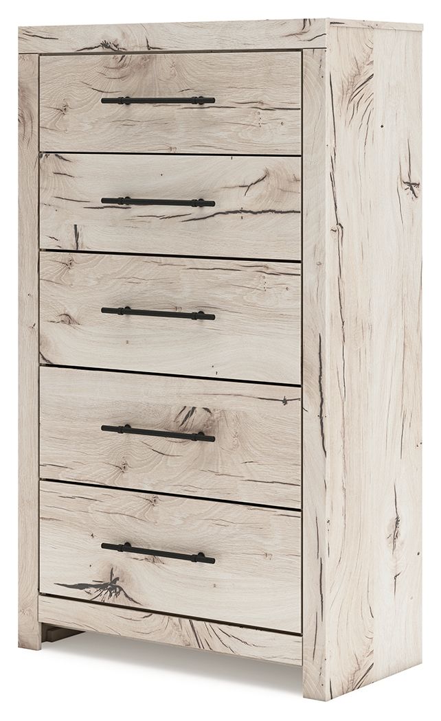Lawroy - Five Drawer Chest - Light Natural image 4