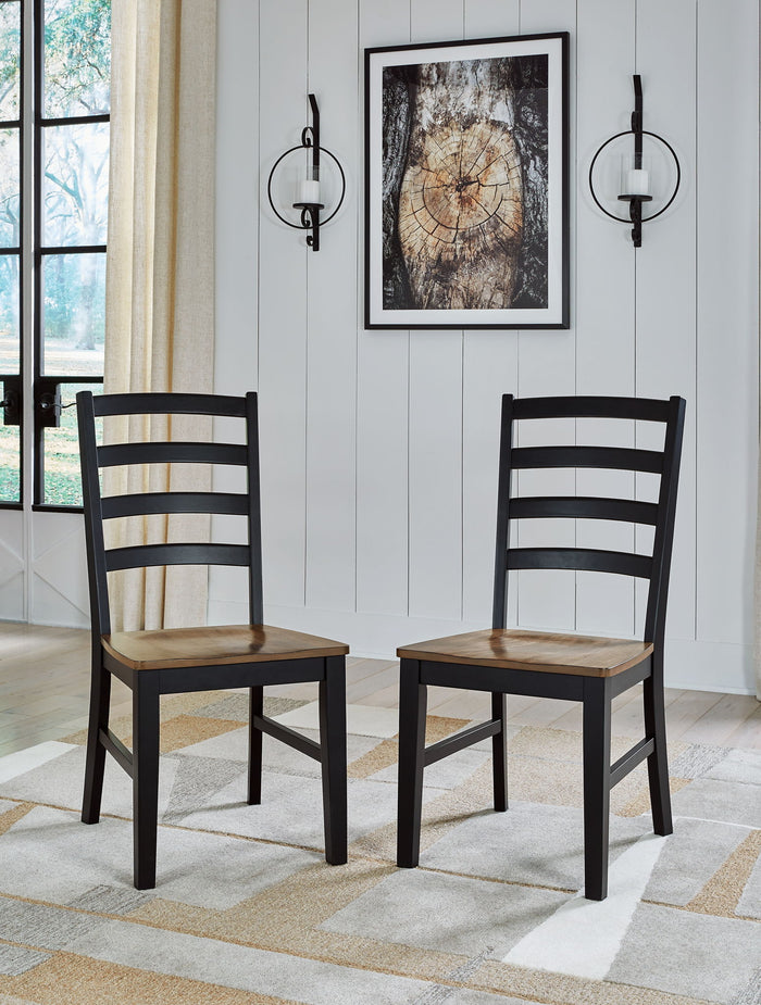 Wildenauer - Dining Room Side Chair (Set of 2) - Brown / Black image 4