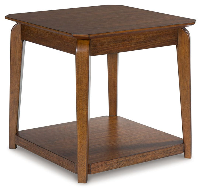 Trenmour - Square End Table - Medium Brown image 1