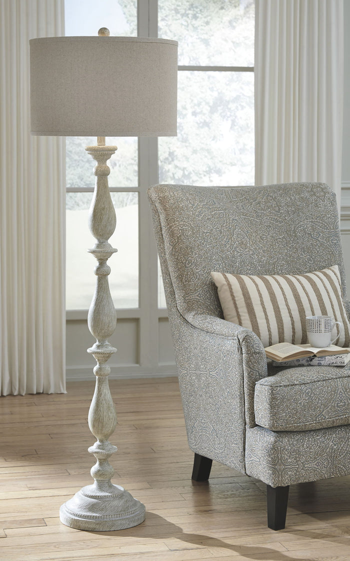 Bernadate - Poly Floor Lamp - Whitewash image 4
