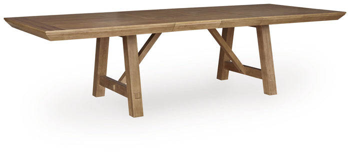 Ridgester - Rectangular Dining Room Extension Table - Light Brown image 1