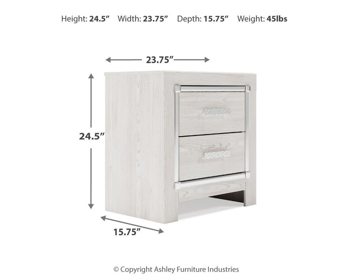 Altyra - Two Drawer Night Stand - White image 3
