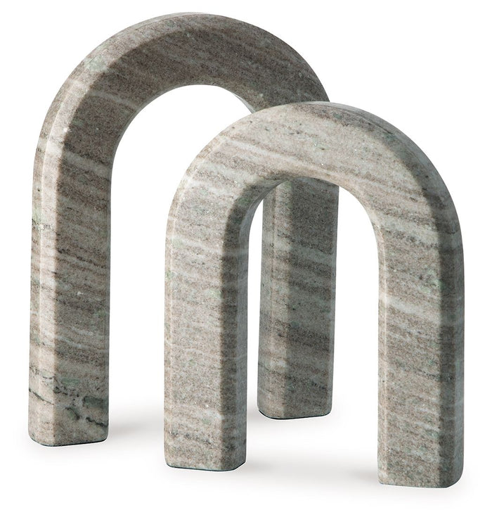 Keithton - Sculpture Set (Set of 2) - Taupe image 1