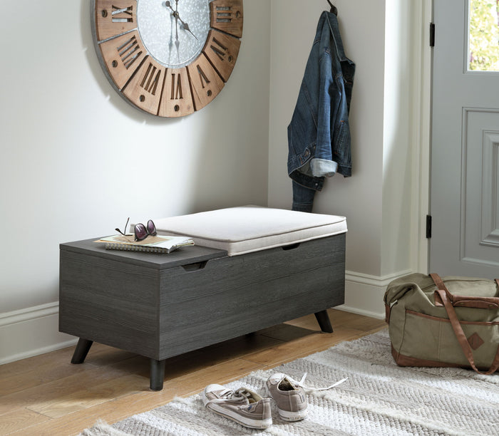 Yarlow - Storage Bench - Dark Gray image 3