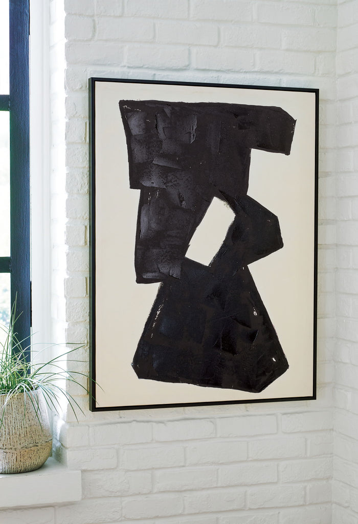 Garviery - Wall Art - Black / Cream image 3
