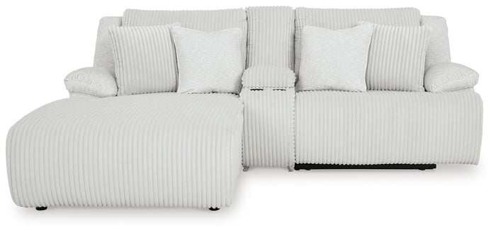 Top Tier - 3-Piece Reclining Sectional Sofa Laf Press Back Chaise - Fabric - Alloy image 3