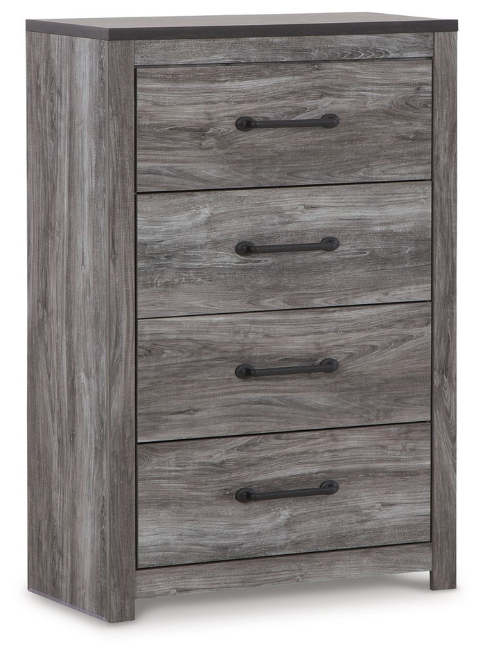Bronyan - Four Drawer Chest - Dark Gray image 1