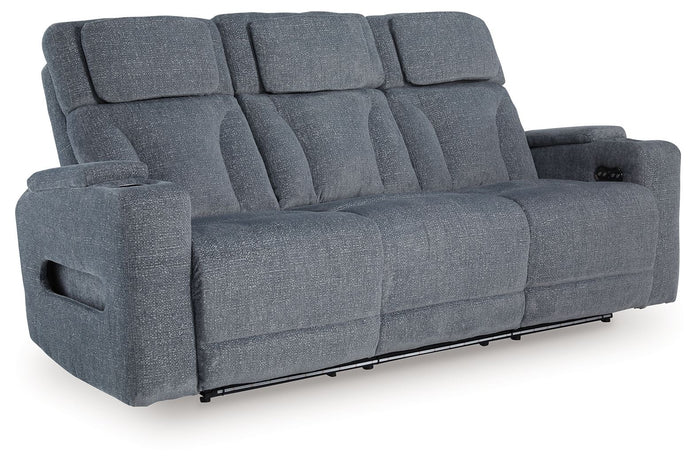 Studio Cave - Power Reclining Sofa - Steel image 1