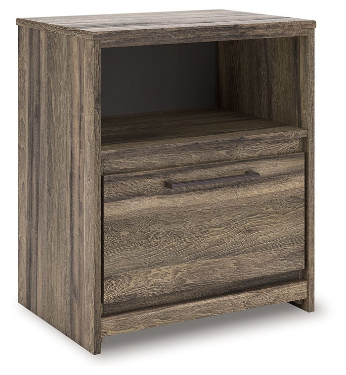 Elbrim - One Drawer Night Stand - Brown image 4