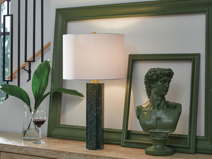 Keegan - Marble Table Lamp - Green image 3