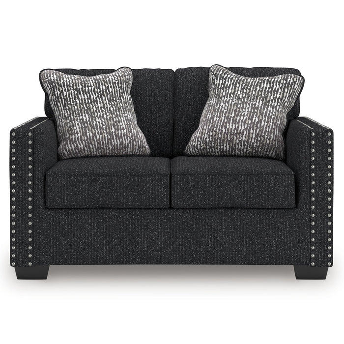 Jasmine Peaks - Loveseat - Coal image 4