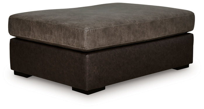 Castille Way - Oversized Accent Ottoman - Fossil image 1
