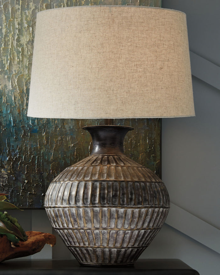 Magan - Metal Table Lamp  - Antique Bronze Finish image 3
