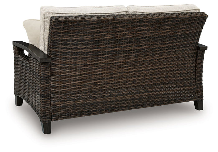 Monterey Point - Loveseat With Cushion - Dark Brown image 4