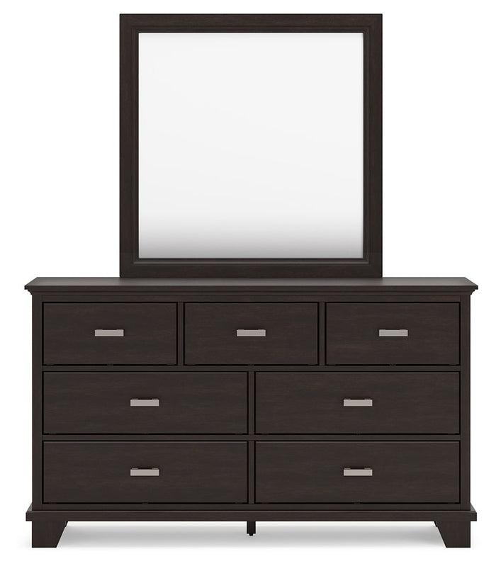 Covetown - Dresser And Mirror - Dark Brown image 3