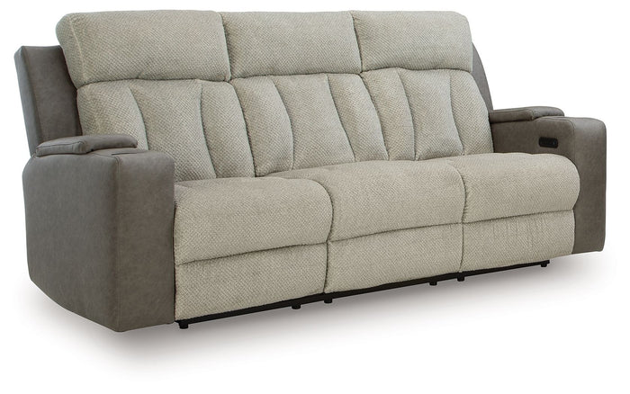 WhipLash - Power Reclining Sofa With Adj Headrest - Sisal image 1