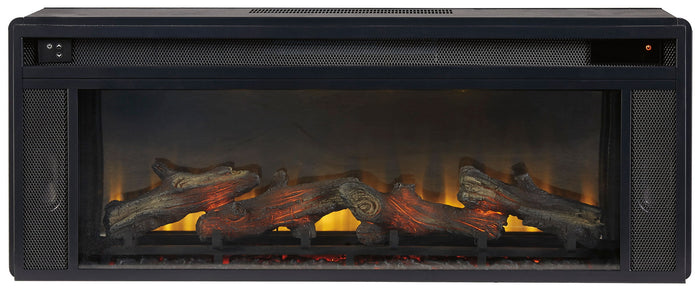 Entertainment Accessories - Fireplace Insert - Rectangular - Black image 4
