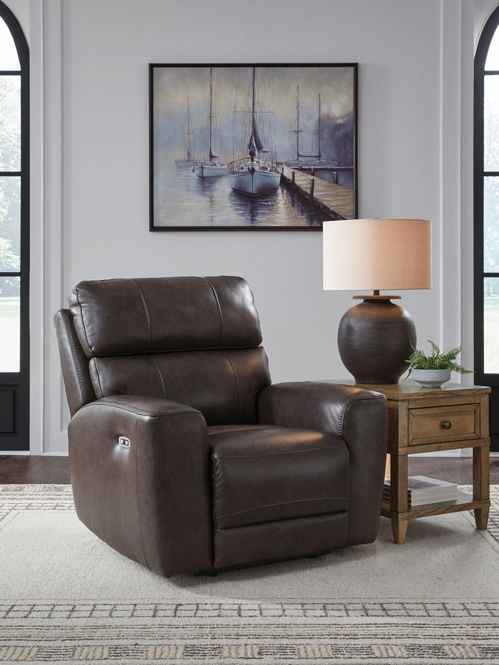 Crossplex - Power Recliner / Adjustable Headrest - Smoke image 4