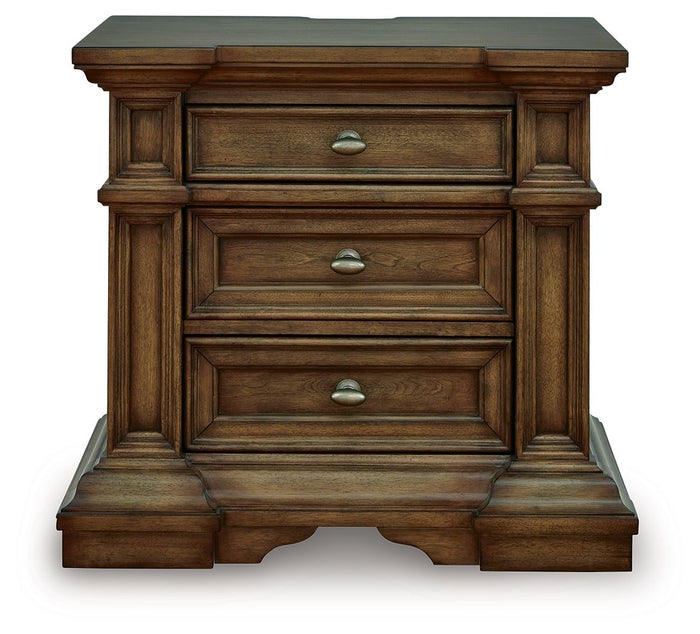 Frantanna - Three Drawer Night Stand - Brown image 3