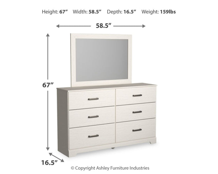 Stelsie - Dresser, Mirror - White image 4