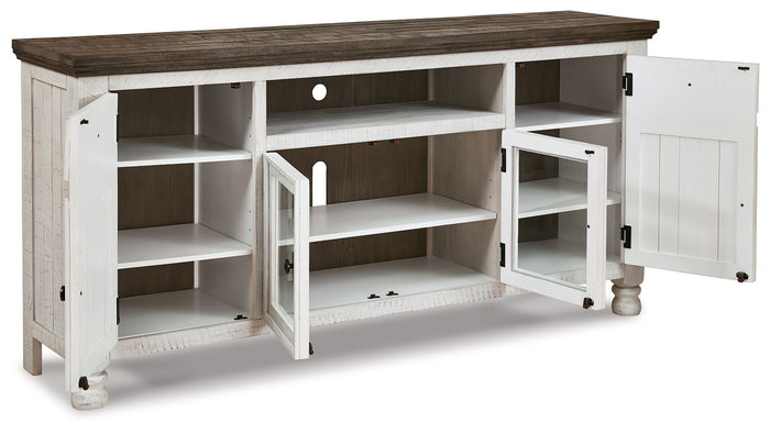 Havalance - Extra Large TV Stand - 4 Doors - Brown / Beige image 4
