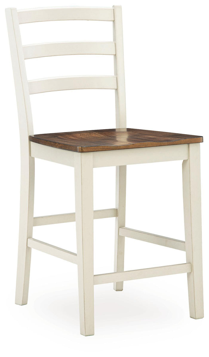 Brinfern - Barstool (Set of 2) - Brown / Antique White image 4