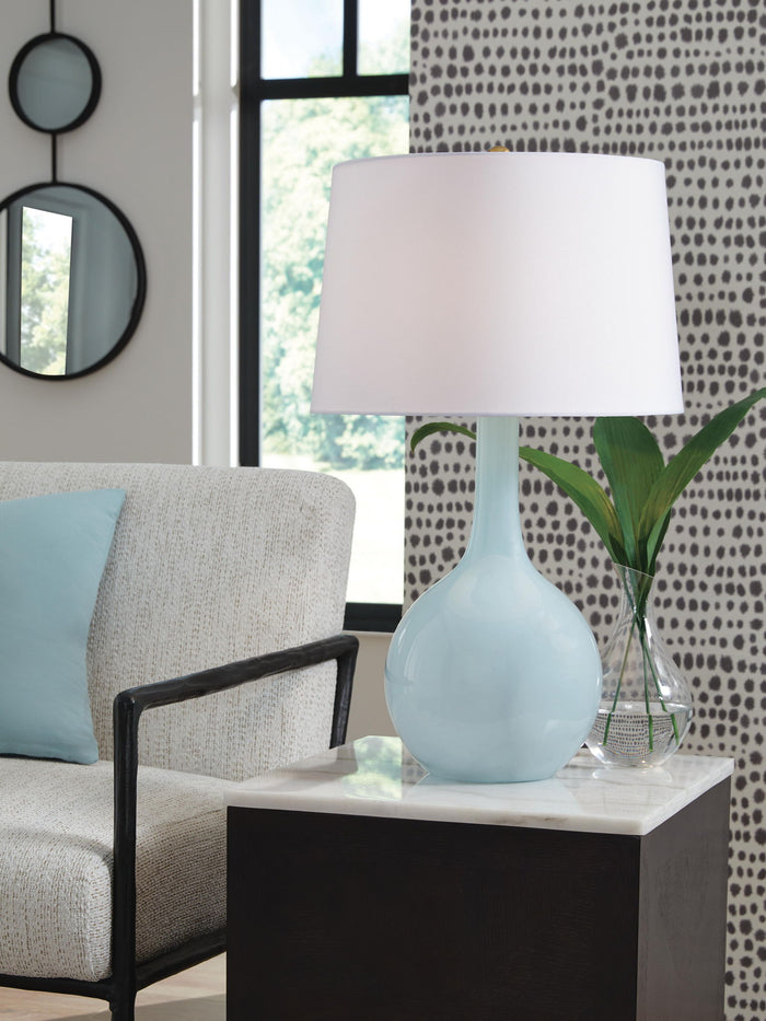 Rylanton - Glass Table Lamp - Aqua image 4