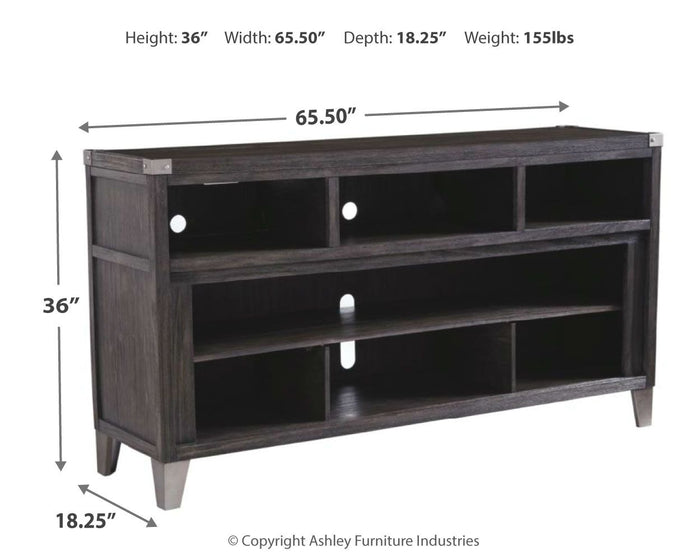 Todoe - LG TV Stand w/Fireplace Option - Gray image 4