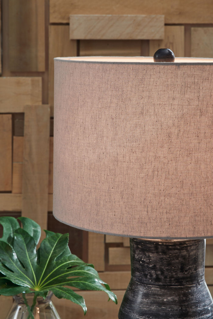 Kerbert - Terracotta Table Lamp - Distressed Black image 4