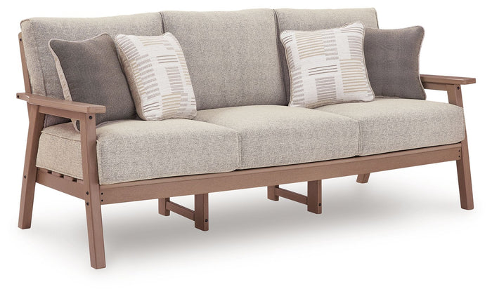 Grover Beach - Sofa With Cushion - Driftwood image 1