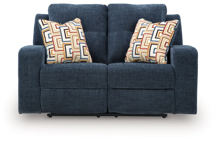 Danum - Reclining Loveseat - Fabric - Ink image 4