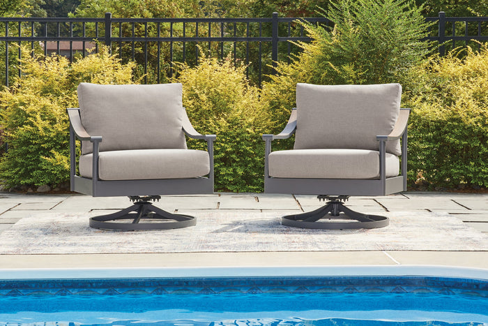 Ocean Beach - Swivel Lounge With Cushion - Gray image 4