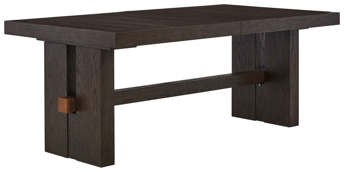 Burkhaus - Rectangular Dining Room Extension Table - Dark Brown image 3