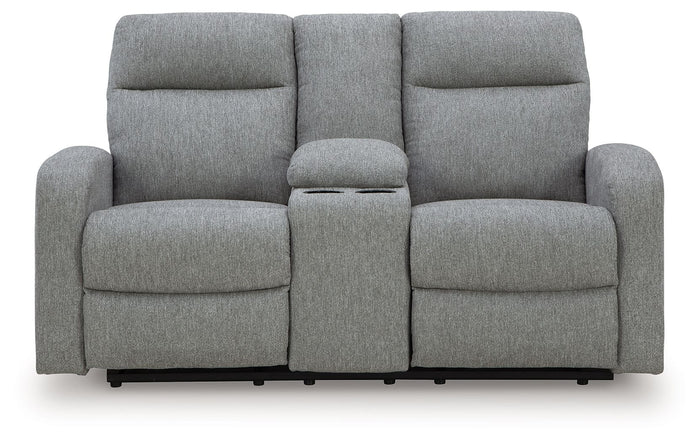 Gauntlet - Double Recline Loveseat With Console - Sterling image 4