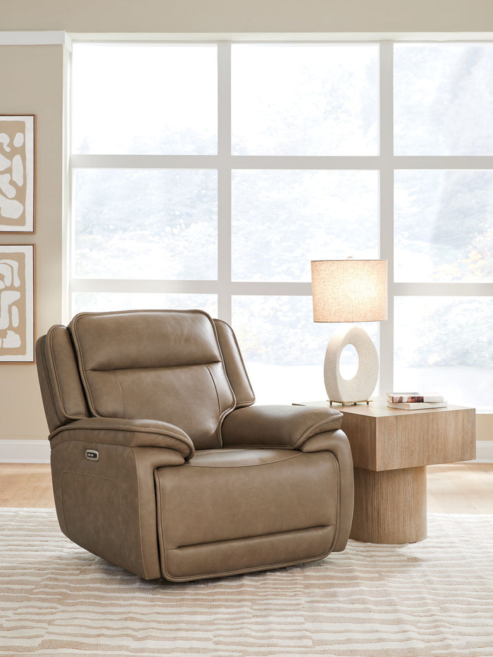 Glencroft - Power Recliner / Adjustable Headrest - Sahara image 4